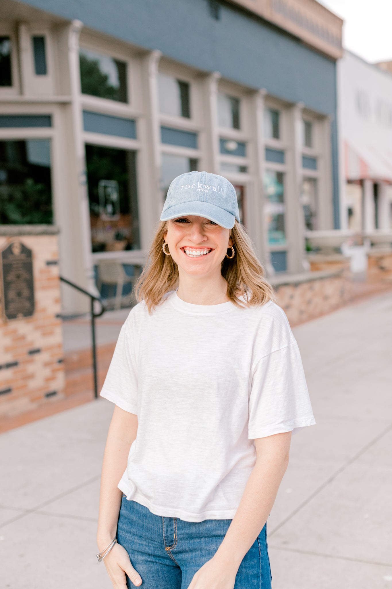 Denim Rockwall Texas Cap