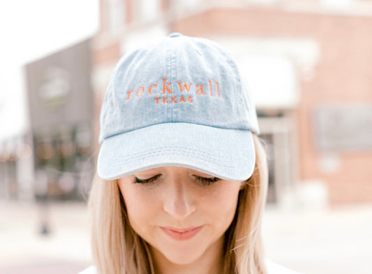 Denim Rockwall Texas Cap