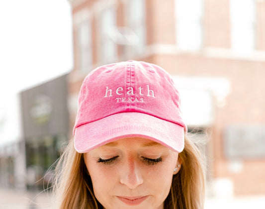 Pink Heath Texas Cap